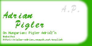 adrian pigler business card